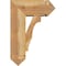 Ekena Millwork Balboa Arts and Crafts Rough Sawn Bracket w/ Offset Brace, Western Red Cedar, 8"W x 18"D x 26"H BKT0806X18X26BOA03RWR - alternate 4